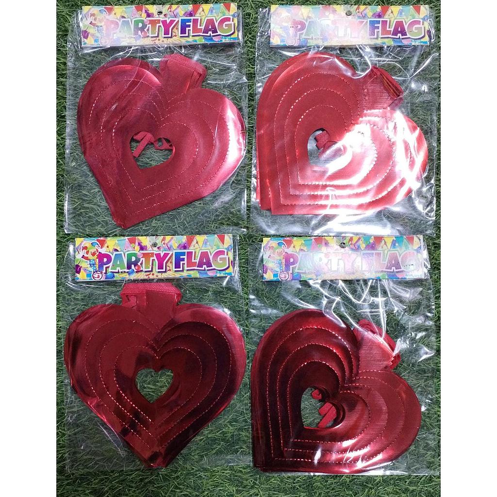 Banner Metalico De Corazon 2.5 mts