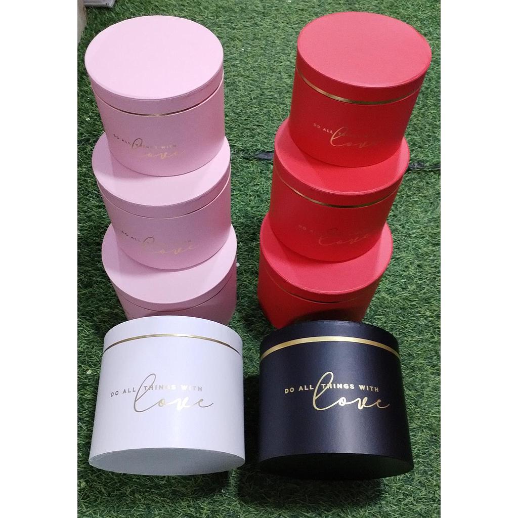 Caja Circular x3 Unds