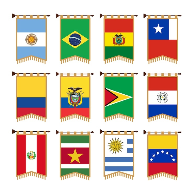 Banderin de Paises x1 Und