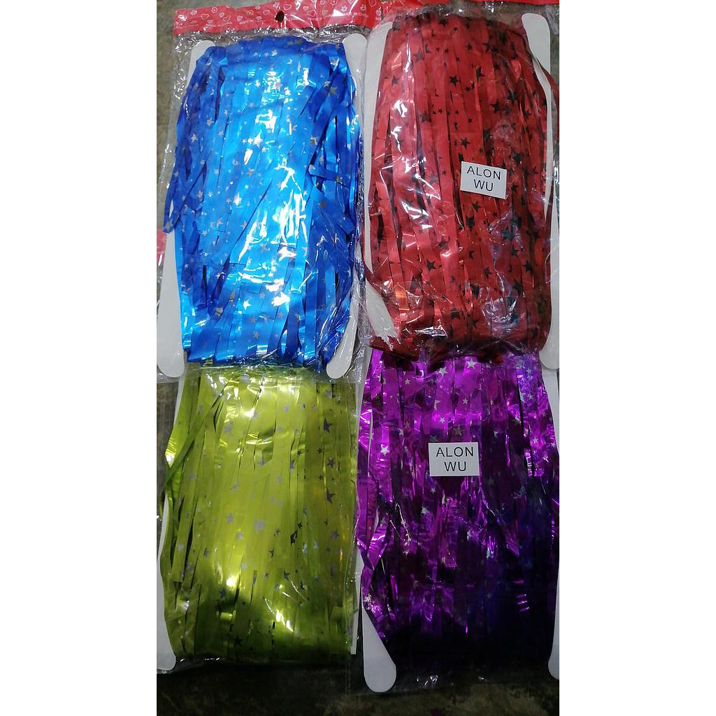 CORTINAS CROMADAS CON ESTRELLAS
