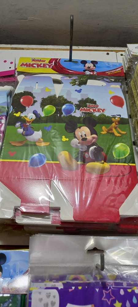 CAJA PARA SORPRESA SET X 10 UND MICKEY