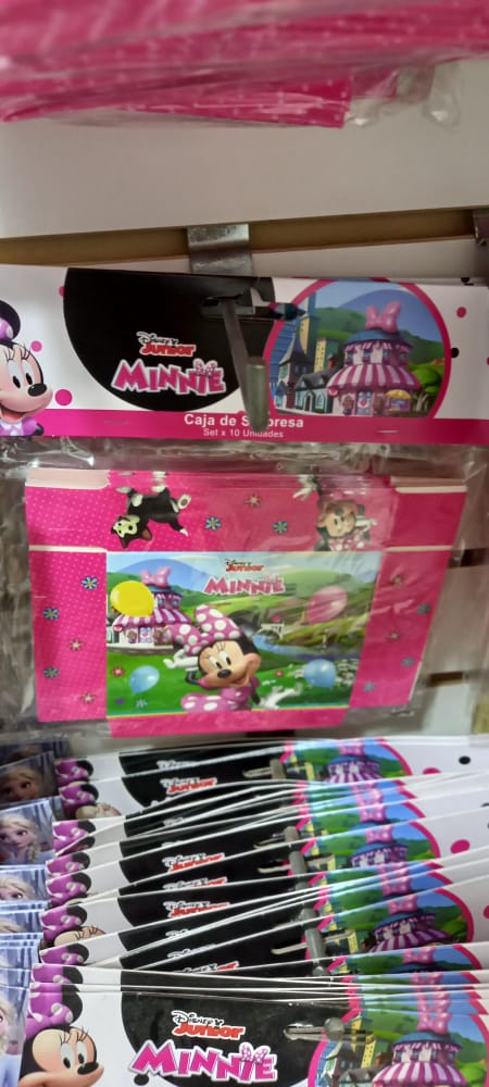CAJA PARA TORTA SET X 10 UND MINNIE