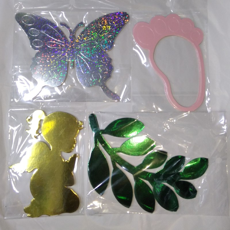 Mariposas/Hojas/Angeles/ Comunion/Confirmacion  12X12 CM