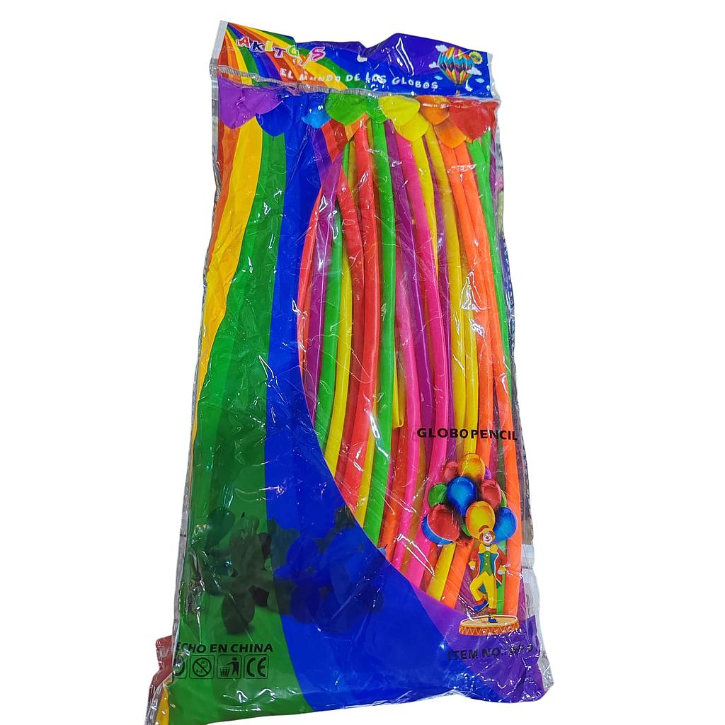 Globo Pencil Neon Akitoys x100 Und