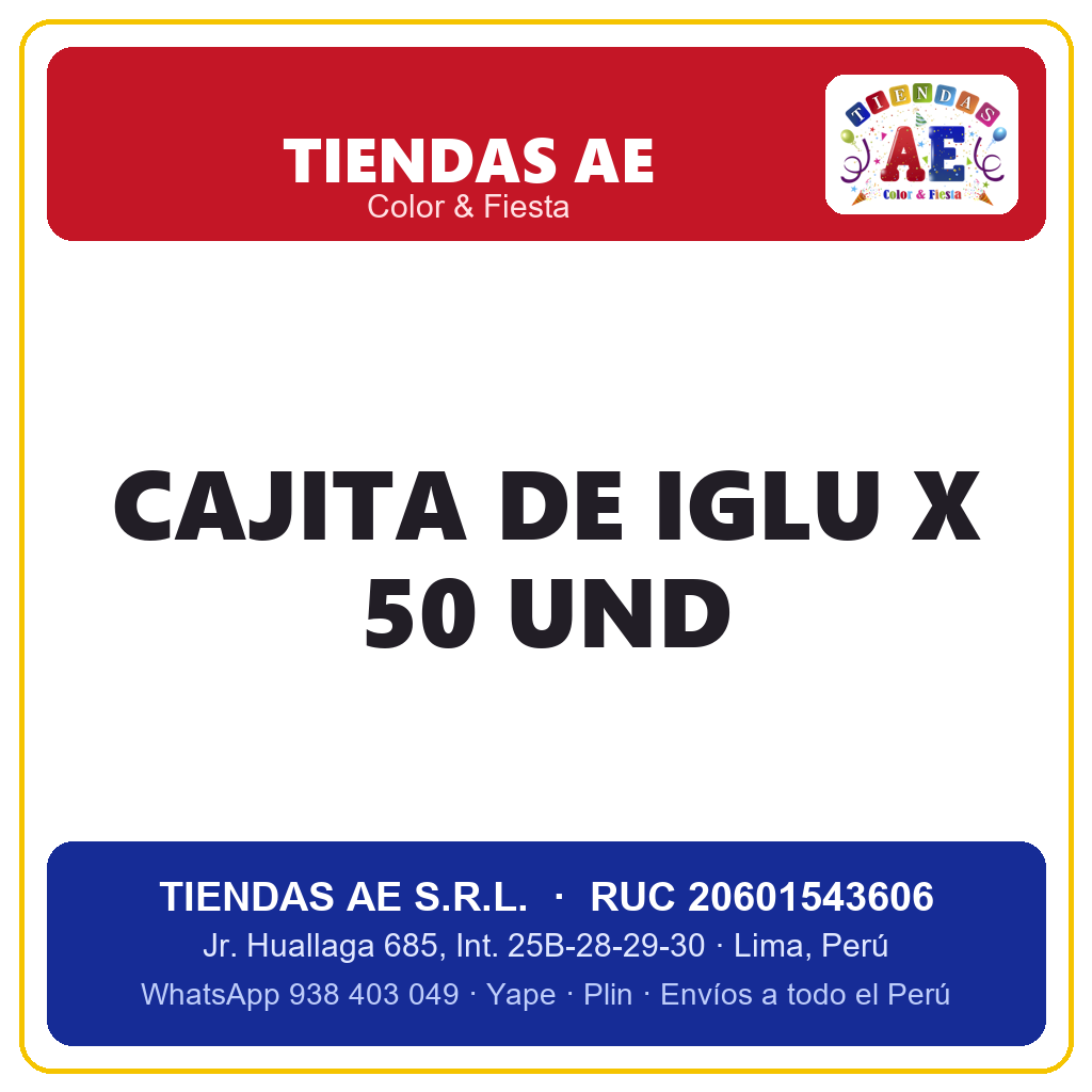 CAJITA DE IGLU X 50 und (copiar)