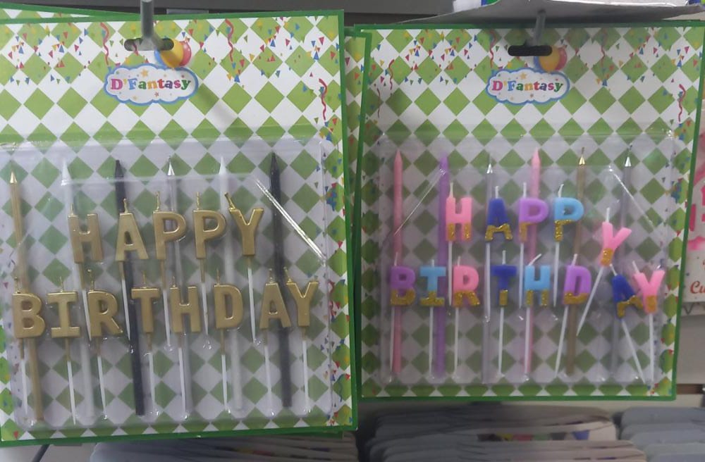 VELA HAPPY COLORES Y CROMADO FANTASY