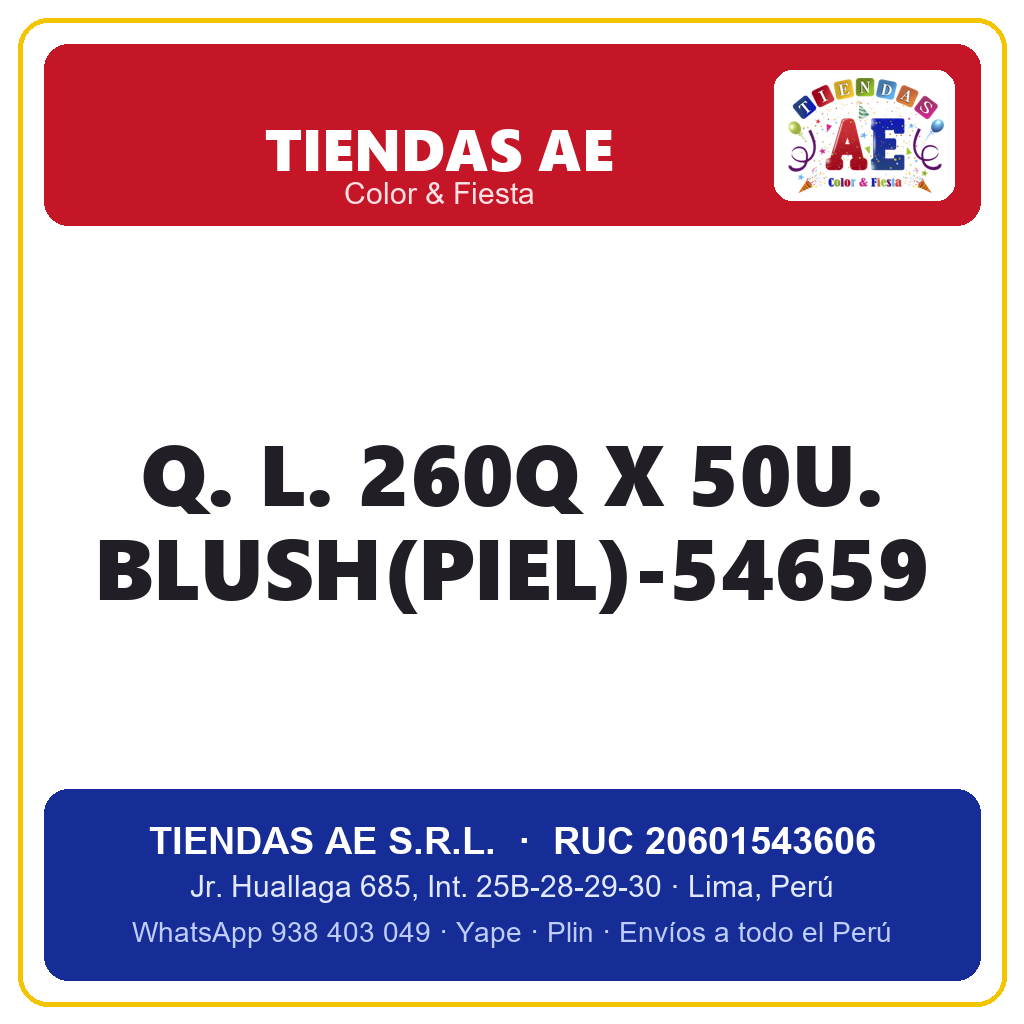 Q. L. 260Q X 50U. BLUSH(PIEL)-54659