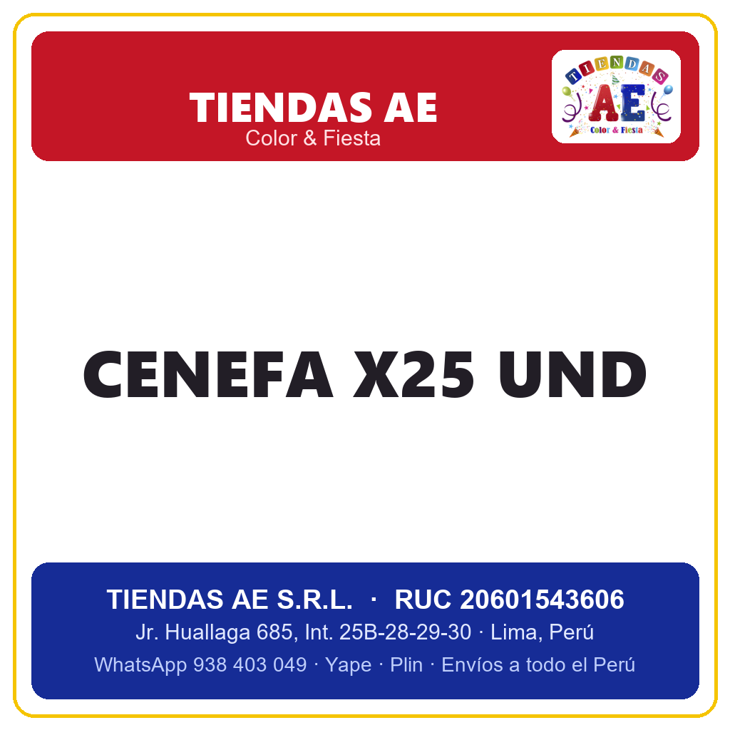 CENEFA X25 UND