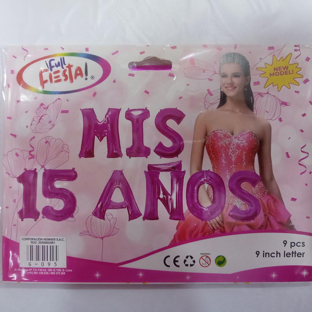 Blister Letra Por Letra Mis 15,18,50