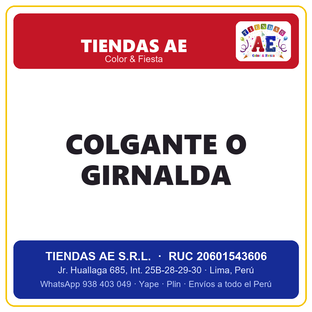 COlGANTE O GIRNALDA