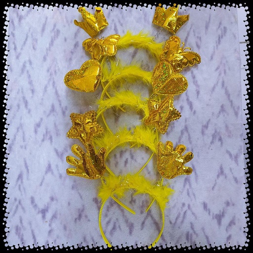 [VM2601] Vincha Metálica (figuras) X 12 Und