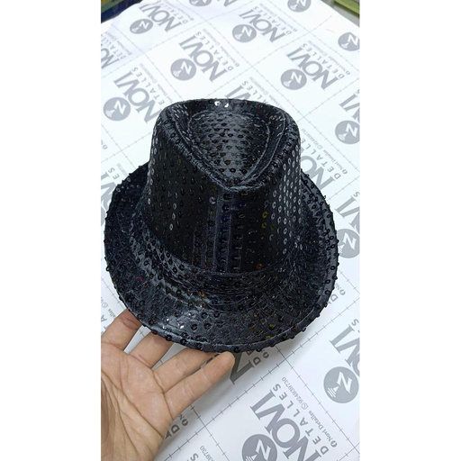 [SNCL01] Sombreros Negro Con Lentejuelas