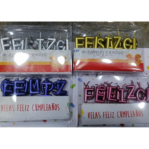 [VFCR] VELA FELIZ CUMPLEAÑOS CROMADO