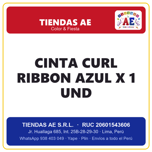 [p348] CINTA CURL RIBBON AZUL X 1 und  (copia)