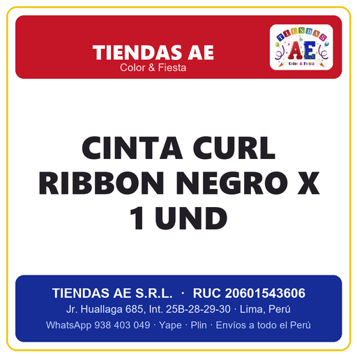 [p357] CINTA CURL RIBBON NEGRO X 1 und (copia)