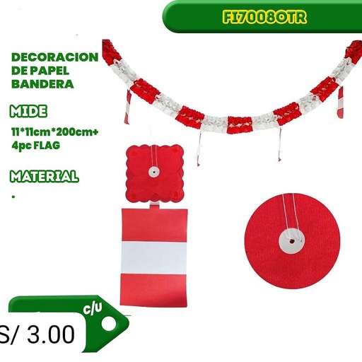 [FI7008OTR] Bandera Peru 8OTR