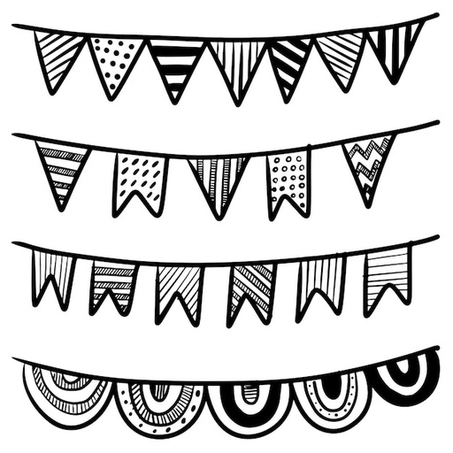 [BDVMYP] Banderines Diseños Variados x1 Und
