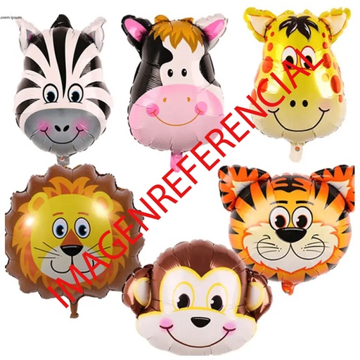 [GL-SE-001153] Globo metalico #14 Safari, Baby Shower, Dino,  Coronas, Camisetas, Botellas Y Marino