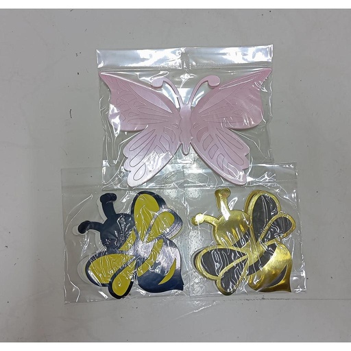 [MA-CO-001410] Mariposas/ Abejas Doble 13X20 CM