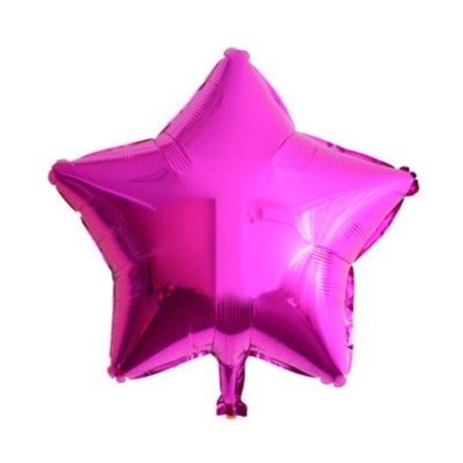 [GL-ME-001430] GLOBO  METALICO ESTRELLA O CORAZON COLOR ENTERO #5