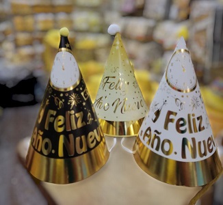 [LE-SA-001460] GORRO AÑO NUEVO DE CONO