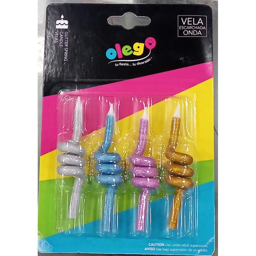 [VEOG] VELA ESPIRAL X4 UNID OLEGO