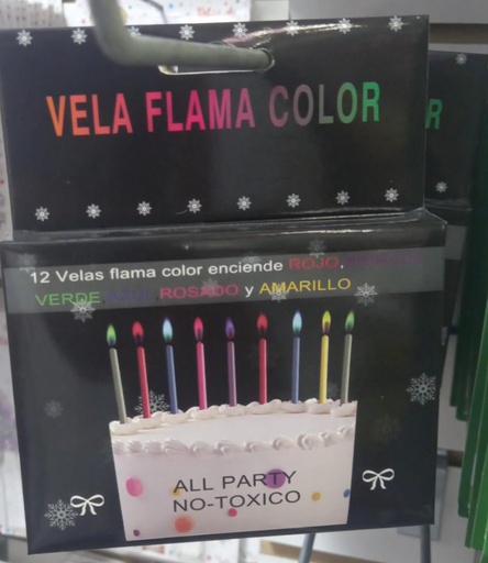 [VE-VE-001626] VELA FLAMA COLOR X12 UND