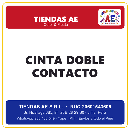 [CI-SI-001666] CINTA DOBLE CONTACTO