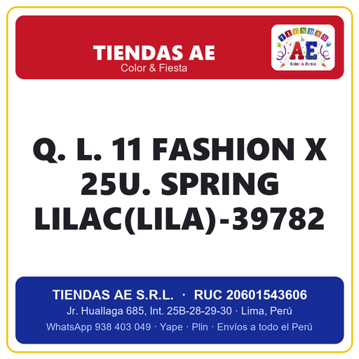 [Q.-SI-002471] Q. L. 11  FASHION X 25U. SPRING LILAC(LILA)-39782