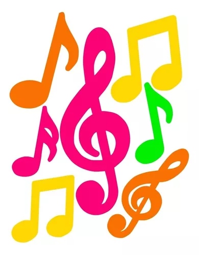 [NE-SI-002619] NEON TROQUELADO NOTAS MUSICALES
