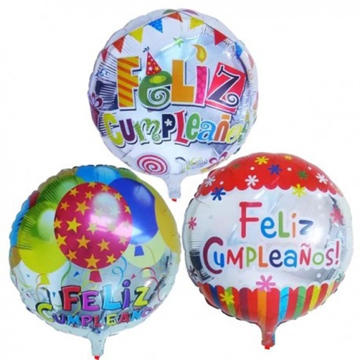 [ME-SI-002672] METALICO 18 FELIZ CUMPLEAÑOS